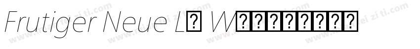 Frutiger Neue LT W10字体转换